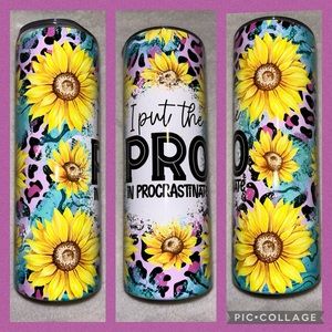 Put the Pro in Procrastinator 20oz Tumbler